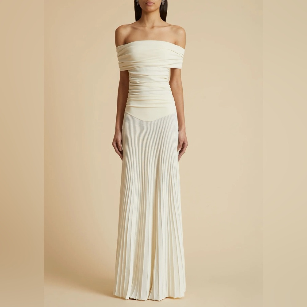 Khaite Marca dress in Ivory, size medium. Brand new